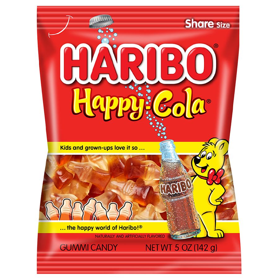 Acidofilo Cola, fils Haribo cola, lasso Haribo cola,bonbon cola Haribo