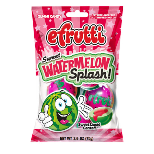 EFRUTTI SWEET WATERMELON SPLASH JELLY FILLED GUMMI 4CT BAG